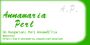 annamaria perl business card